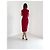Autre Marque Cushnie et Ochs Rotes Skulpturales Midi-Kleid - Ansicht 9