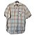 Autre Marque Marlboro Classics Camicia a Quadri Uomo Blu e Beige Marrone chiaro Blu chiaro