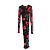 Schwarz gemustertes Midi-Kleid aus gerafftem Mesh von Dolce & Gabbana Rot - Ansicht 5