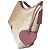 Borsa a spalla Coach Laurel in tela Signature con charm a cuore Beige - vista 5