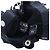 Luvas sem dedos Chanel em pele de cordeiro perfurada preta com detalhe de laço de cristal - vista 3