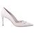 Pumps in suede con tagli a onda di Prada Carne