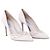 Pumps in suede con tagli a onda di Prada Carne - vista 2