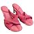 Sandali Jacquemus Les Mules Bagnu in spugna rosa