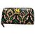 Missoni Flame Chevron Pattern Leather Wallet Black Pink Multiple colors Green Yellow