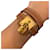 Hermès Swift O'Kelly Double Tour Bracelet T2 Gold Brown  - view 7