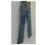 Jeans rectos azul claro Dolce & Gabbana con strass - vista 8