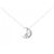 Autre Marque Collana in diamante in oro bianco Au750 Luna Stella Argento