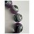Autre Marque Collana Sobral Perle Viola Motivi Geometrici Multicolore Porpora Viola scuro - vista 3