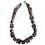 Autre Marque Collana in resina Sobral Jackie Brazil a righe Nero Rosa Bianco Rosso Blu Multicolore Verde Arancione Porpora