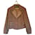 Yves Saint Laurent Blazer Cropped de Camurça Marrom  - vista 1