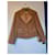 Yves Saint Laurent Blazer Cropped de Camurça Marrom  - vista 5