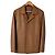 Autre Marque Route 66 Chaqueta Cuero Beige 90s Castaño
