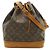 Noe Borsa a Spalla Noé Monogram Louis Vuitton Marrone - vista 2