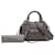 Sac à main Balenciaga Mini Motocross Neo Classic City en cuir de veau grainé gris Marron Gris anthracite  - vue 8