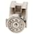 Hermès Green Palladium Plated Enamel Cage dH Cube Push Back Earrings Light green  - view 3