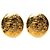 Orecchini a clip in metallo dorato CC di Chanel D'oro