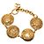 Bracciale a maglie medaglione dorato CC placcato oro Chanel D'oro