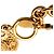 Bracciale a maglie medaglione dorato CC placcato oro Chanel D'oro - vista 3