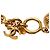 Bracciale a maglie medaglione dorato CC placcato oro Chanel D'oro - vista 4