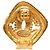 Orecchini a clip a forma di rombo placcati in oro CC dorato Chanel D'oro - vista 3
