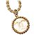 Chanel Gold Plated CC Medaillon Kettengürtel Golden - Ansicht 4