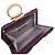 Salvatore Ferragamo Clutch Gancini in satin viola con catena Ferragamo Porpora Viola scuro - vista 4
