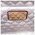 Salvatore Ferragamo Clutch Gancini in satin viola con catena Ferragamo Porpora Viola scuro - vista 5