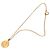 Chanel Gold CC vergoldete Medaillon-Halskette Golden