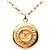 Chanel Gold CC vergoldete Medaillon-Halskette Golden - Ansicht 2