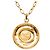 Chanel Gold CC vergoldete Medaillon-Halskette Golden - Ansicht 3