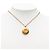 Chanel Gold CC vergoldete Medaillon-Halskette Golden - Ansicht 5