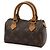 Pochette Mini Speedy Monogram Louis Vuitton Marrone - vista 3