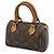 Pochette Mini Speedy Monogram Louis Vuitton Marrone - vista 3