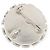 Timeless Chanel Silberbrosche mit Strass - Ansicht 3