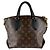 Borsa a Spalla in Pelle Monogram Louis Vuitton Marrone Nero Monogramma - vista 3