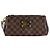 Borsa a Spalla Louis Vuitton Damier Eva in Tela Ebano Damier ebene