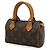 Pochette Mini Speedy Monogram Louis Vuitton Marrone - vista 3