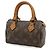 Pochette Mini Speedy Monogram Louis Vuitton Marrone - vista 3