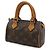 Pochette Mini Speedy Monogram Louis Vuitton M41534 Marrone - vista 3