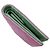 Billetera bi-fold Chanel en piel de ternera granulada Rosa Verde - vista 3