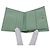 Billetera bi-fold Chanel en piel de ternera granulada Rosa Verde - vista 5