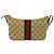 Borsa Gucci in tela beige e marrone - vista 2