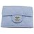Chanel Hellblau Tri-Fold Geldbörse
