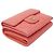 Billetera de tres pliegues para mujeres Chanel Matelassé Rosa - vista 3