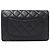 Billetera bi-fold matelassé de Chanel Negro - vista 2