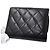 Portafoglio tri-fold da donna Chanel Matelassé Nero - vista 14