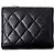 Portafoglio tri-fold da donna Chanel Matelassé Nero - vista 2