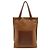 Loewe Leinen Anagram Shopper Tasche Braun - Ansicht 2