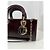 Dior Lady Dior Bolsa em couro de python bordô Bordeaux - vista 3